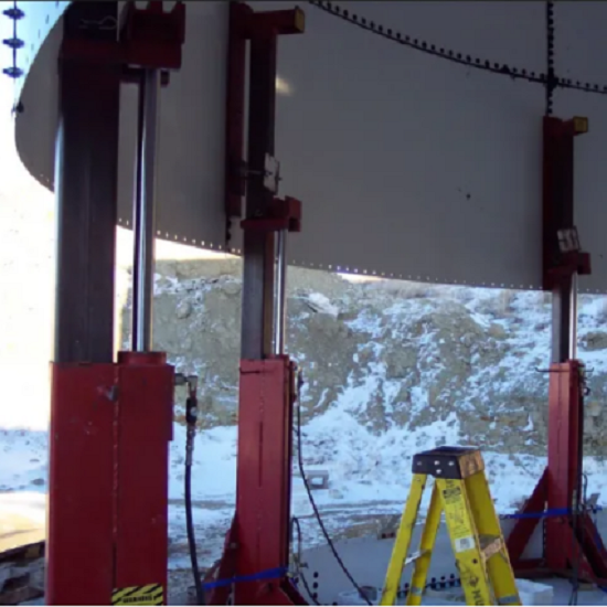 Bolted Type Hydraulic Jacking System with PLC Control for Enamel Tanks and Grain Silos